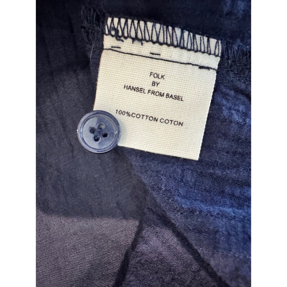Button-Front Navy Mini Dress - Picture 7 of 11